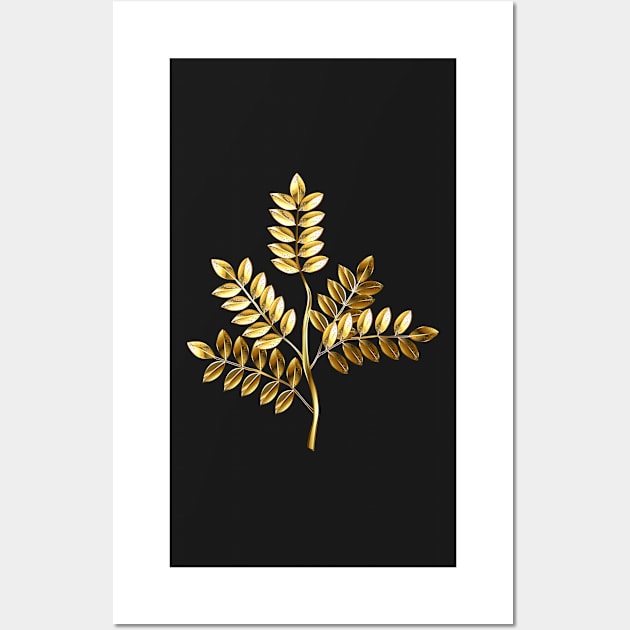 Golden Twig Wall Art by Blackmoon9